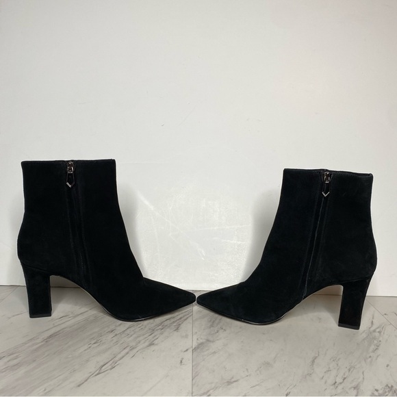 Botkier Natalie Black Suede Pointy Toe Bootie 10M - Picture 5 of 14